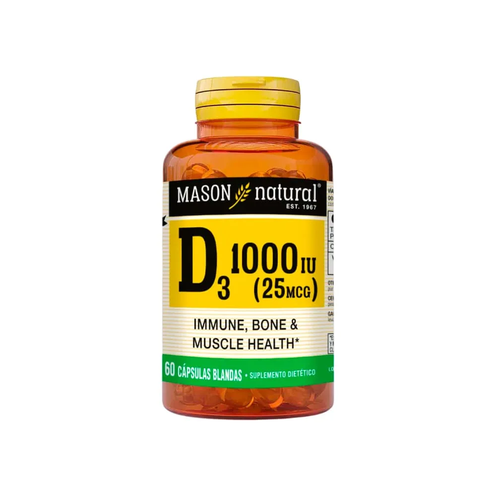 Mason D3 1000 IU Cápsulas